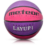 Basketbola bumba METEOR LAYUP 1 pink/purple