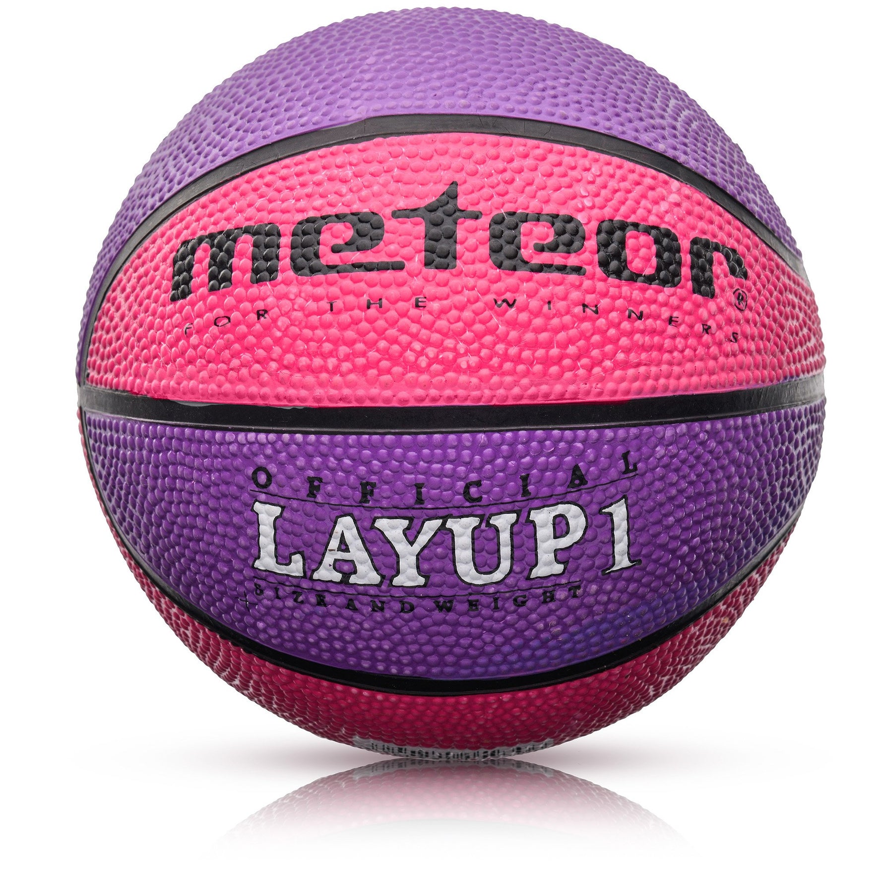 Basketbola bumba METEOR LAYUP 1 pink/purple