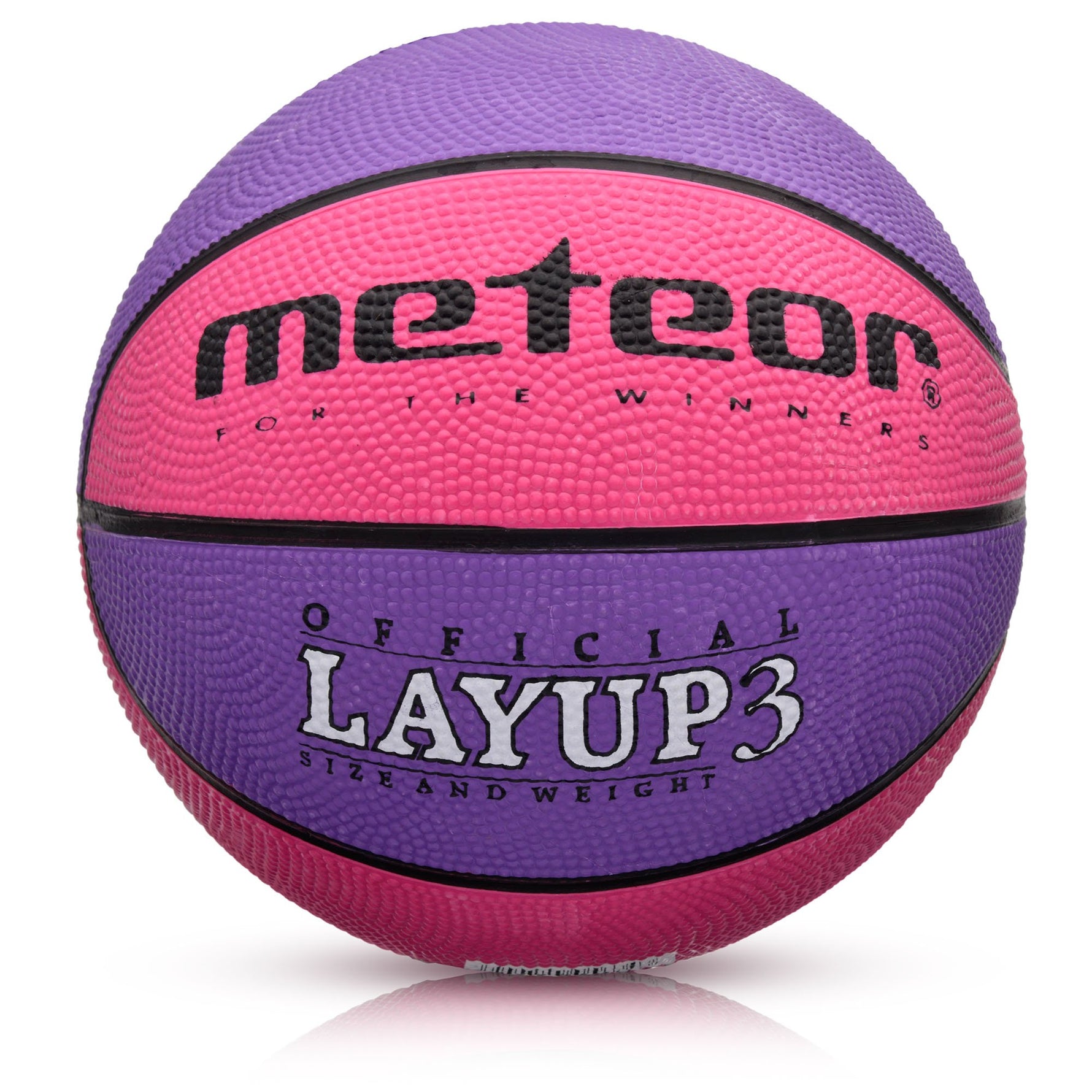 Basketbola bumba METEOR LAYUP 3 pink/purple