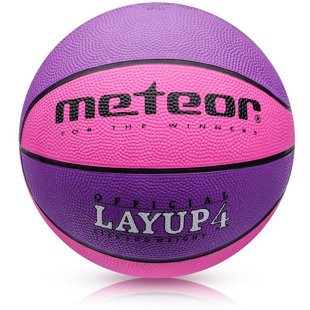 Basketbola bumba METEOR LAYUP 4 pink/purple