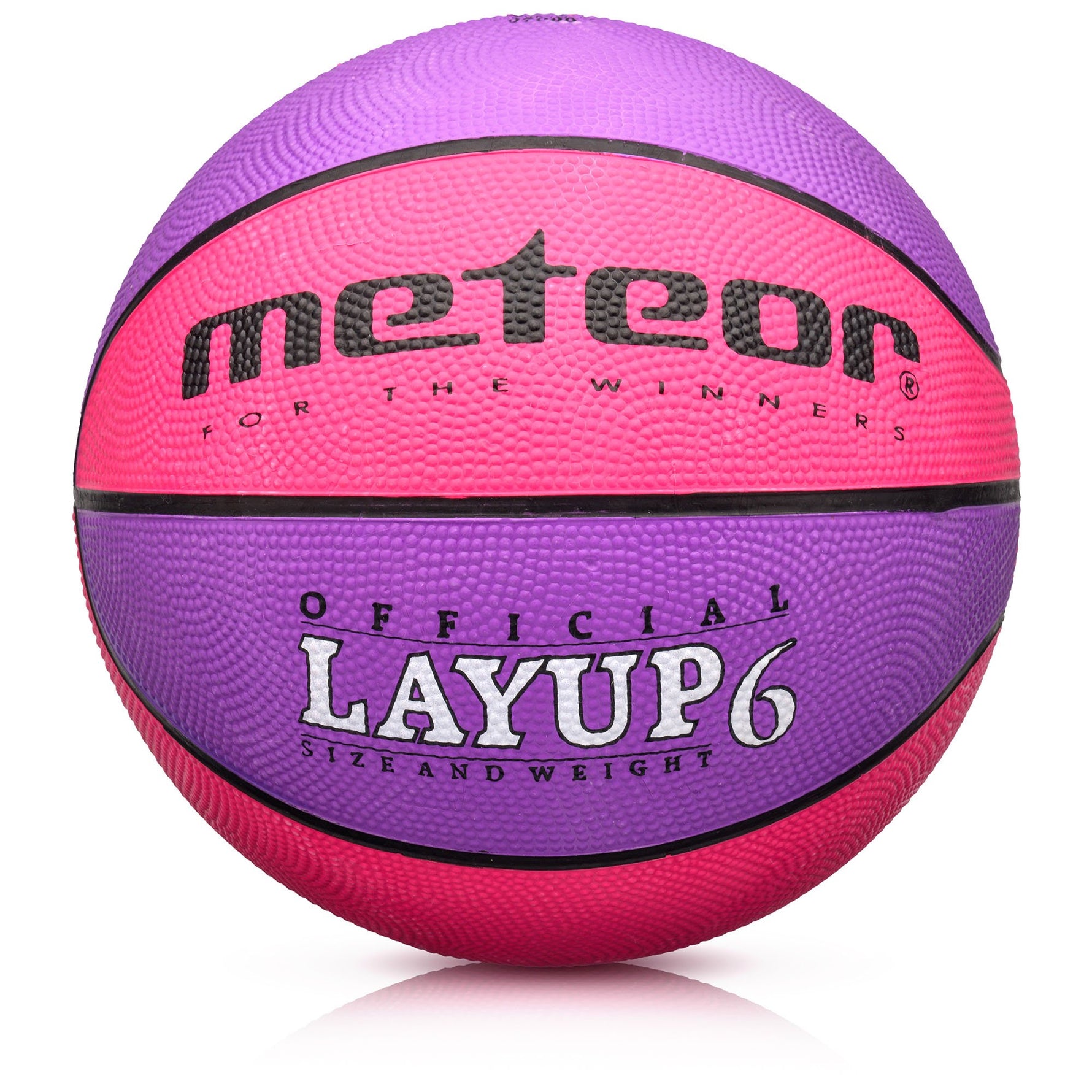 Basketbola bumba METEOR LAYUP 6 pink/purple