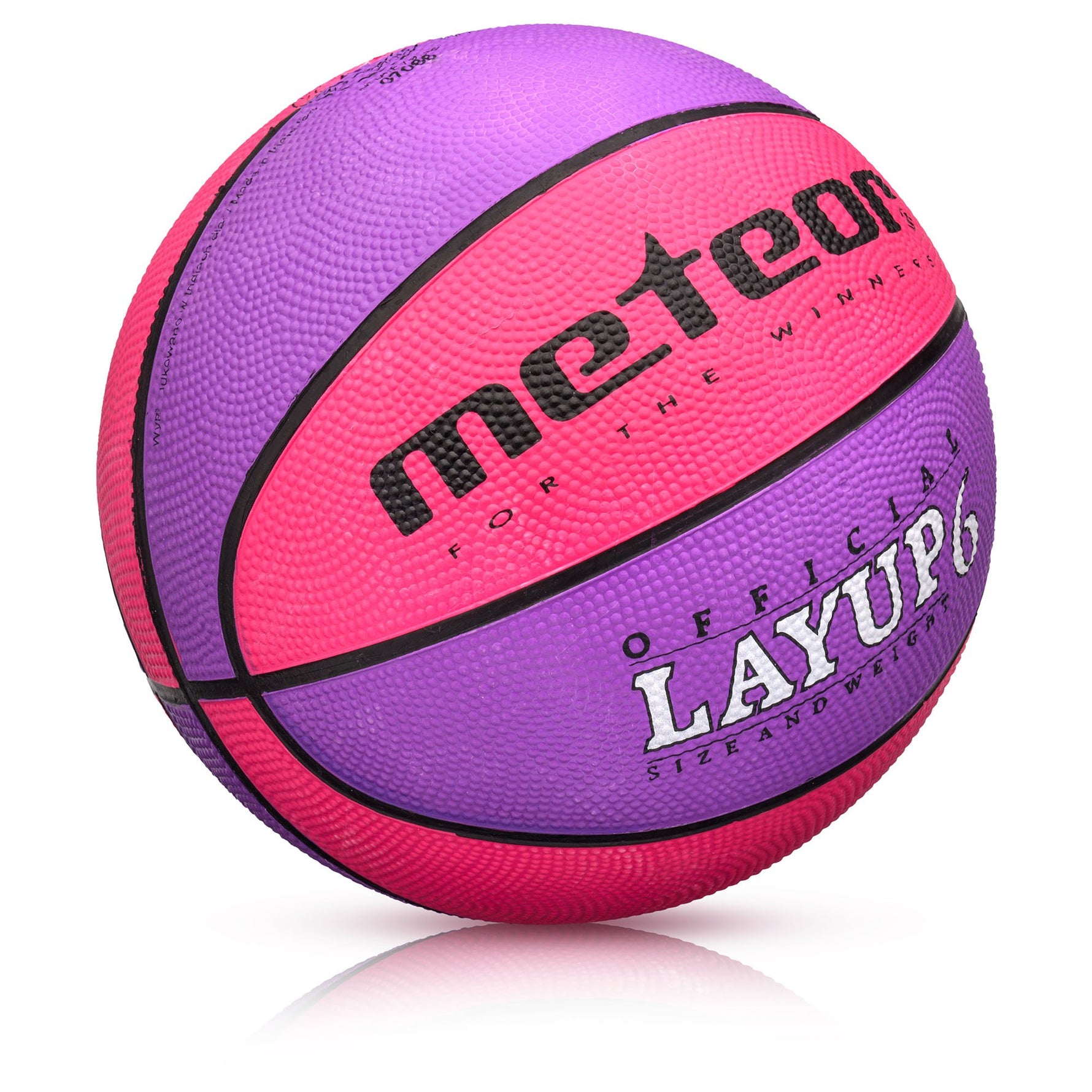 Basketbola bumba METEOR LAYUP 6 pink/purple
