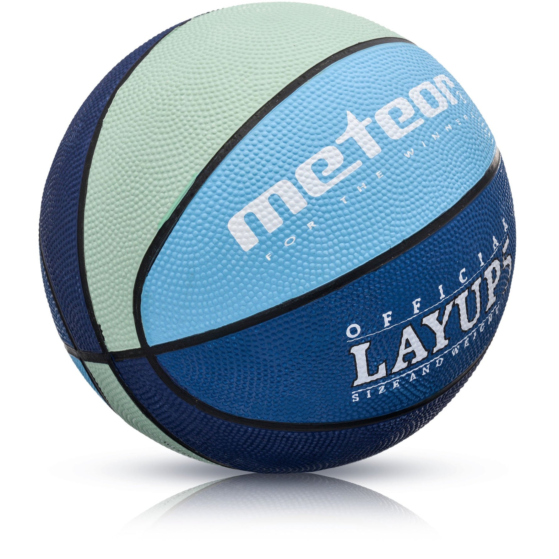 Basketbola bumba METEOR LAYUP 5 blue/grey