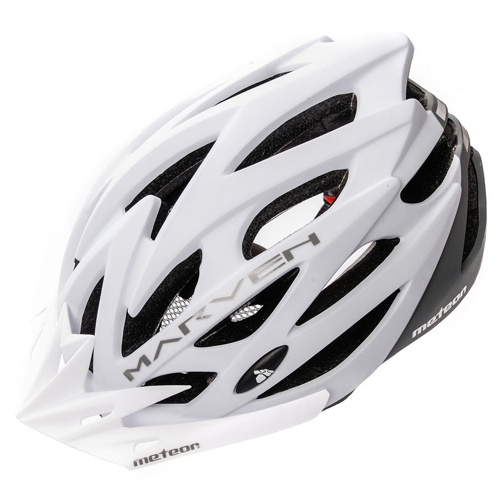 Velosipēdistu aizsargķivere MARVEN M 55-58 cm white/gray