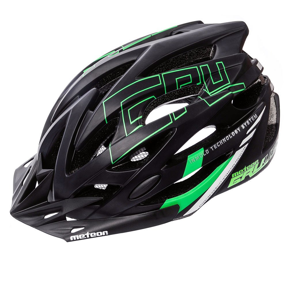 Velosipēdistu aizsargķivere Gruver M 55-58 cm black / green