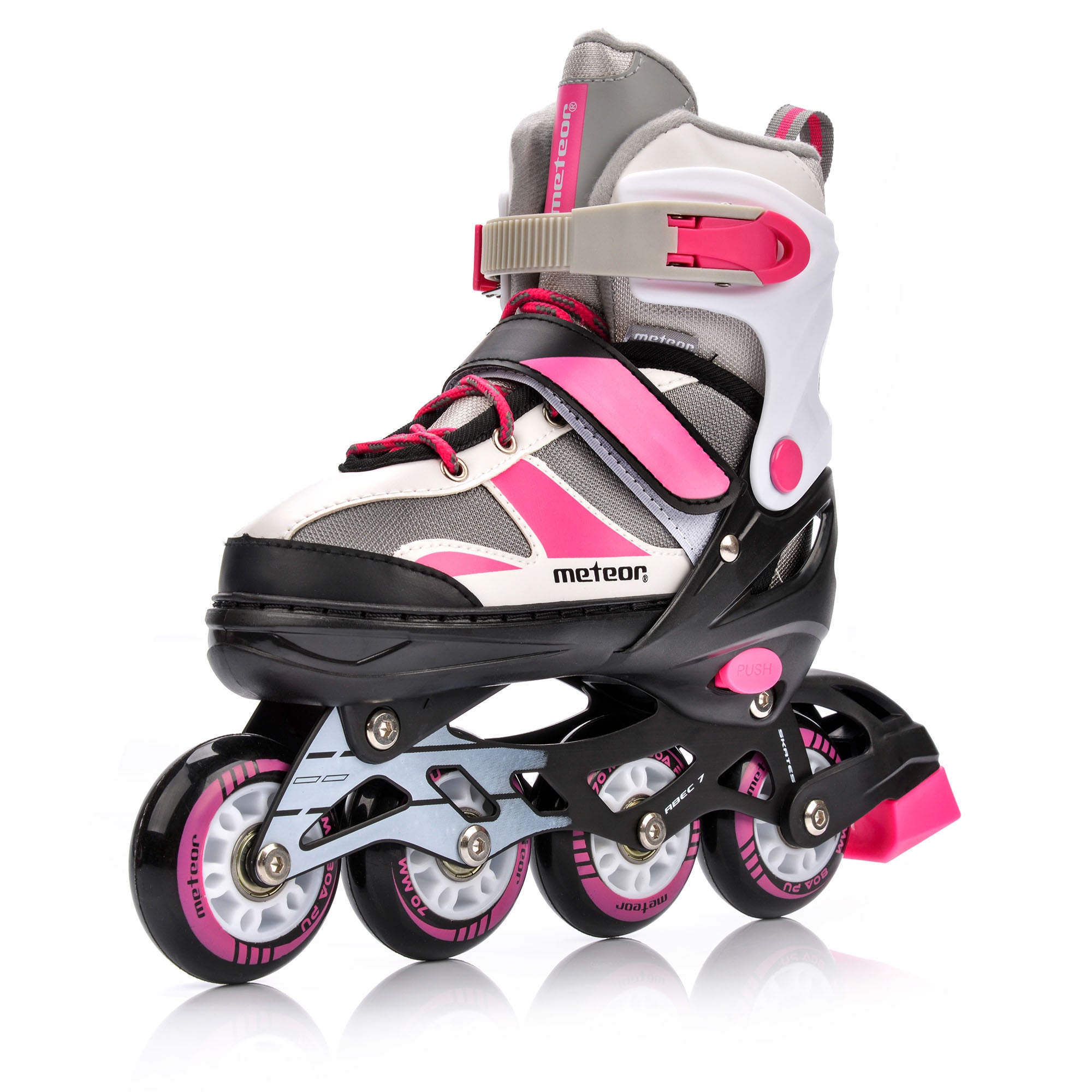 Skrituļslidas Meteor 2in1  M 34-37 pink / gray