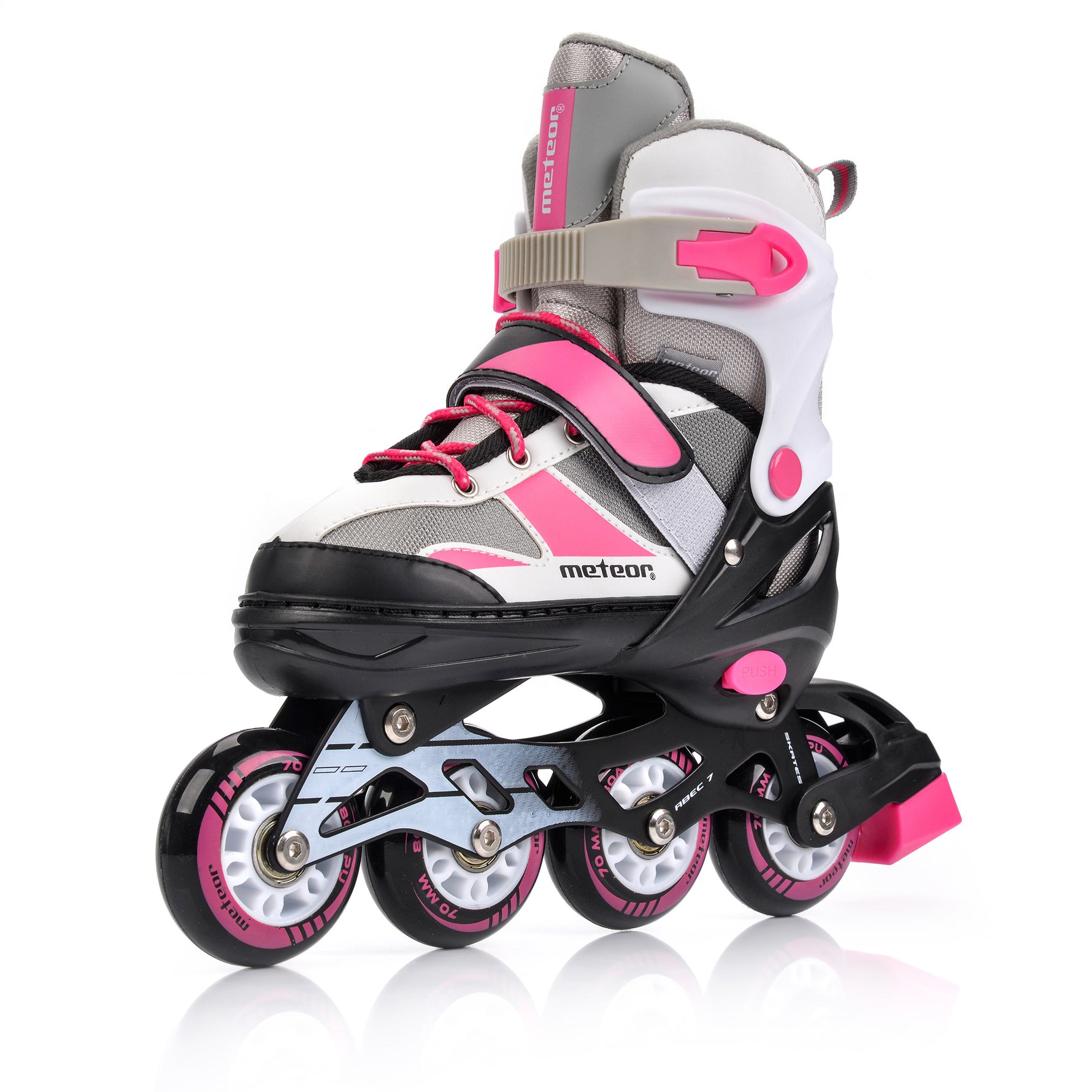 Skrituļslidas Meteor  L 38-41 pink / gray