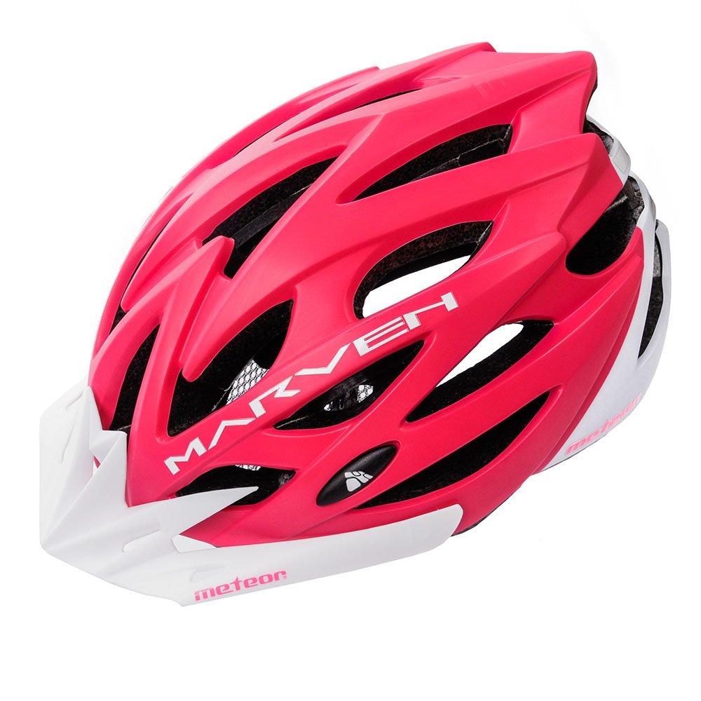 Velosipēdistu ķivere METEOR MARVEN M 55-58 cm coral/white
