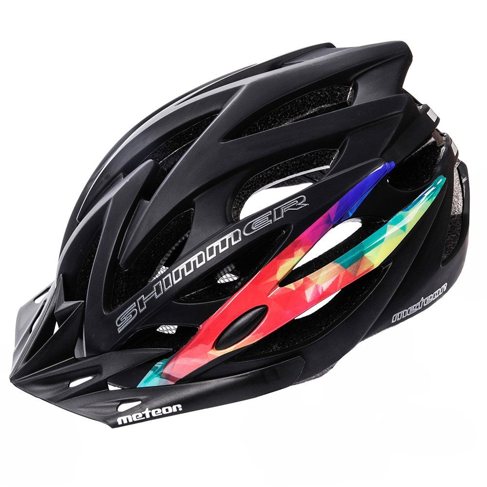 Velosipēdistu ķivere METEOR SHIMMER S 52-56  černá