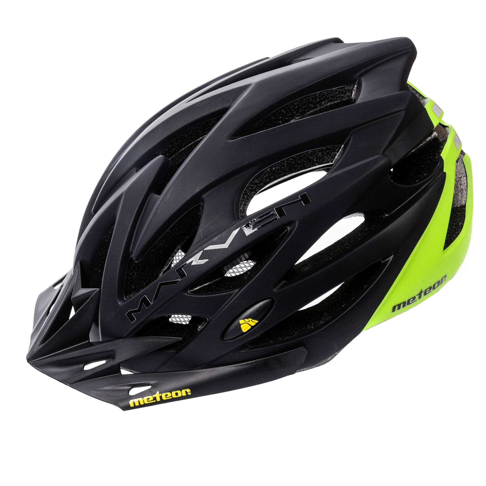 Velosipēdistu ķivere Meteor Marven S 52-56 cm black / green
