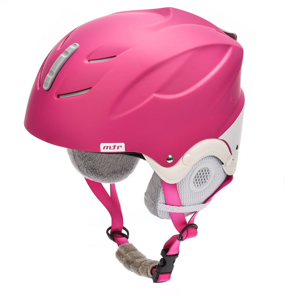 Slēpošanas Ķivere Meteor Lumi M 55-58 cm pink / white
