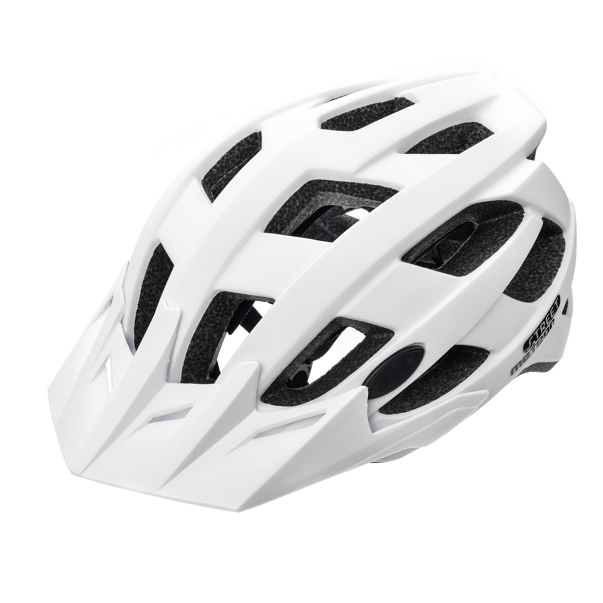Velosipēdistu aizsargķivere Meteor Street L 55-58 cm white