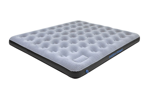 High Peak Comfort Plus King Airbed piepūšamā gulta ar integrētu kājas pumpi (40027)