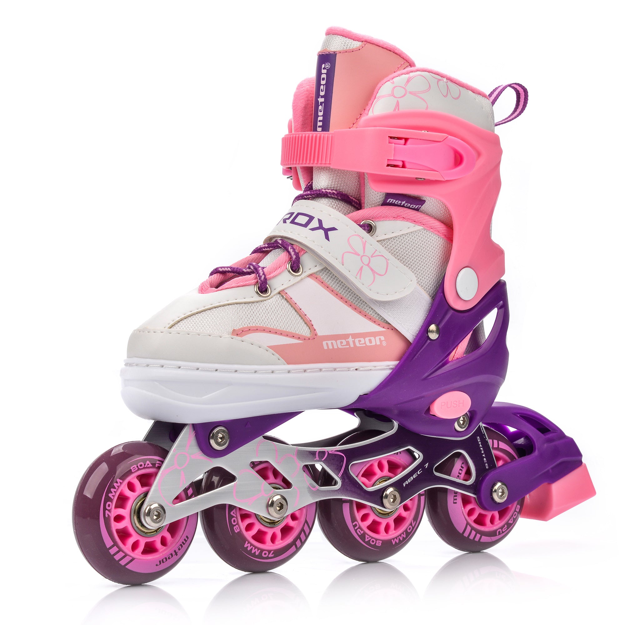 Skrituļslidas Meteor Rox  S 30-33 pink