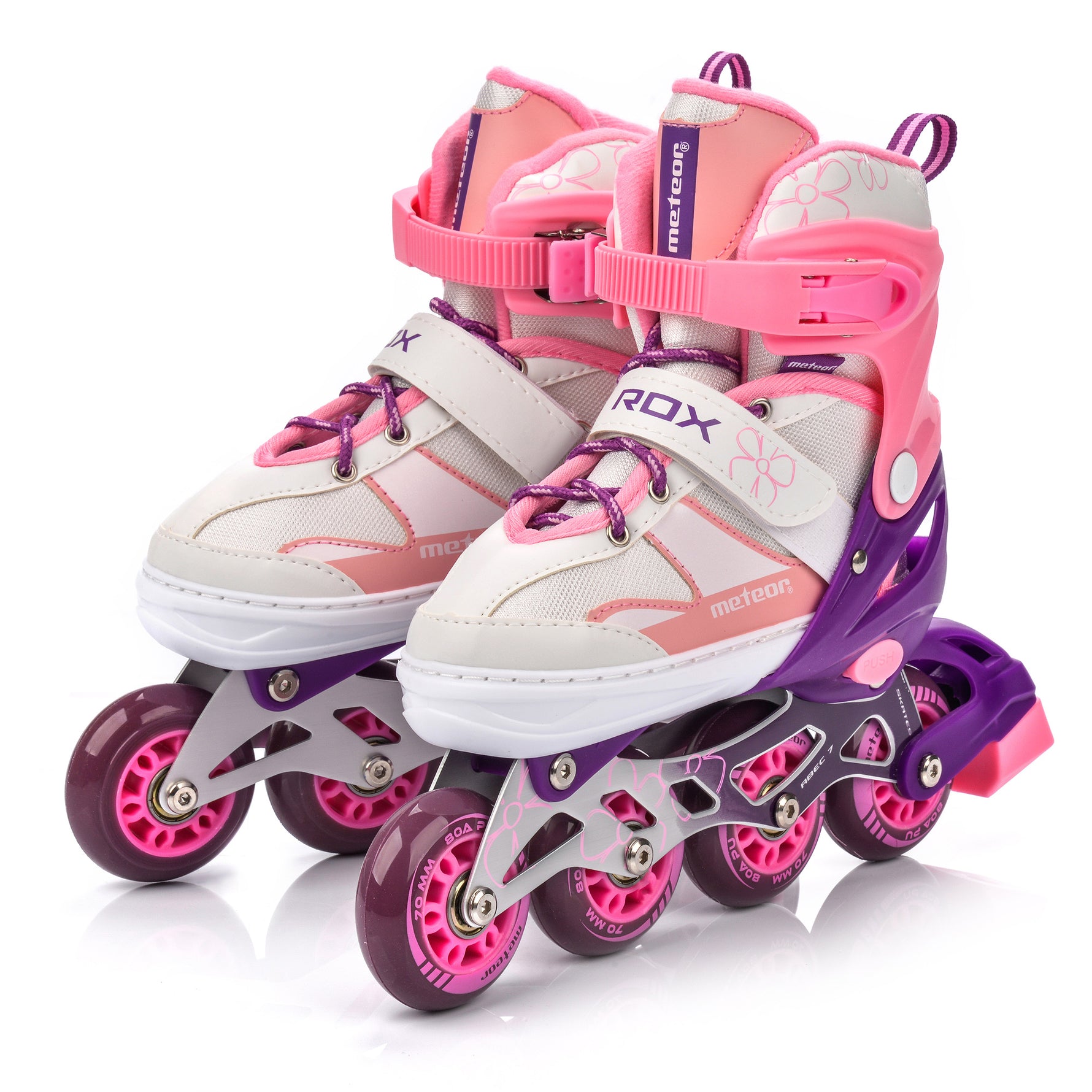 Skrituļslidas Meteor Rox M 34-37 pink