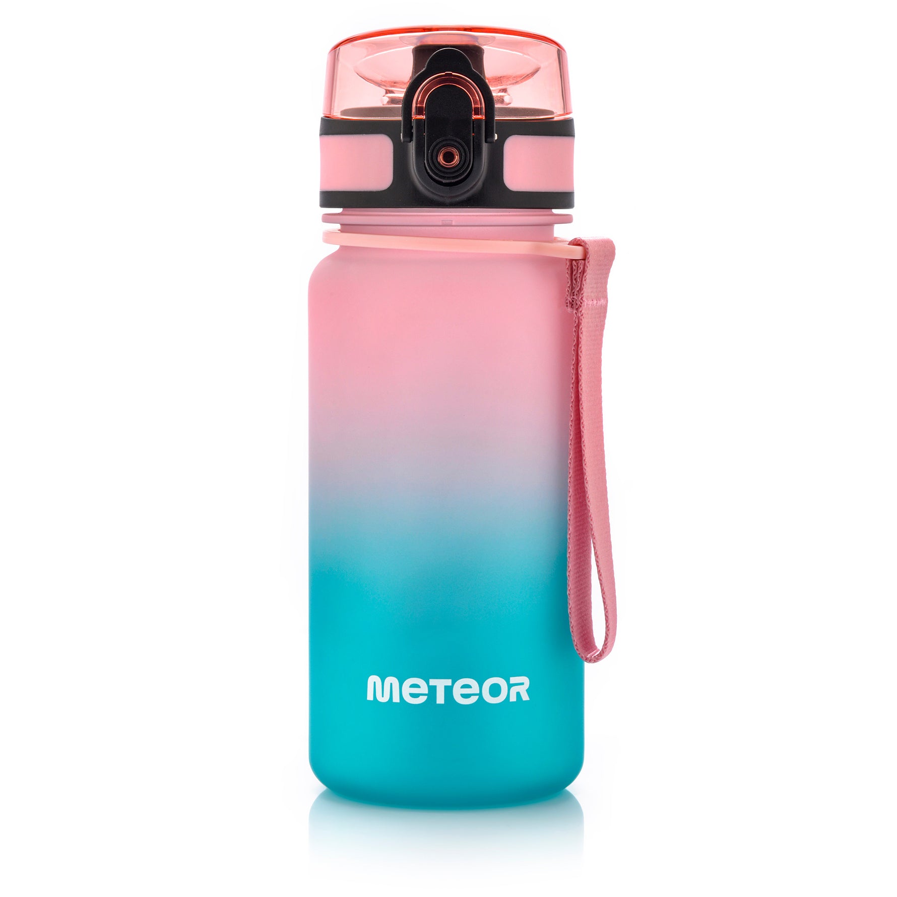 Meteor ūdens pudele 350 ml pink/turquoise