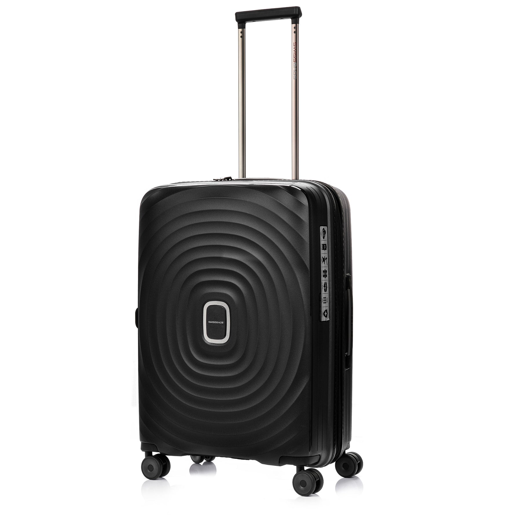 SwissBags Echo Medium ceļojumu koferis 67cm melns