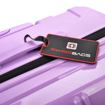 Large ceļojumu koferis SwissBags Tourist 75cm Purple