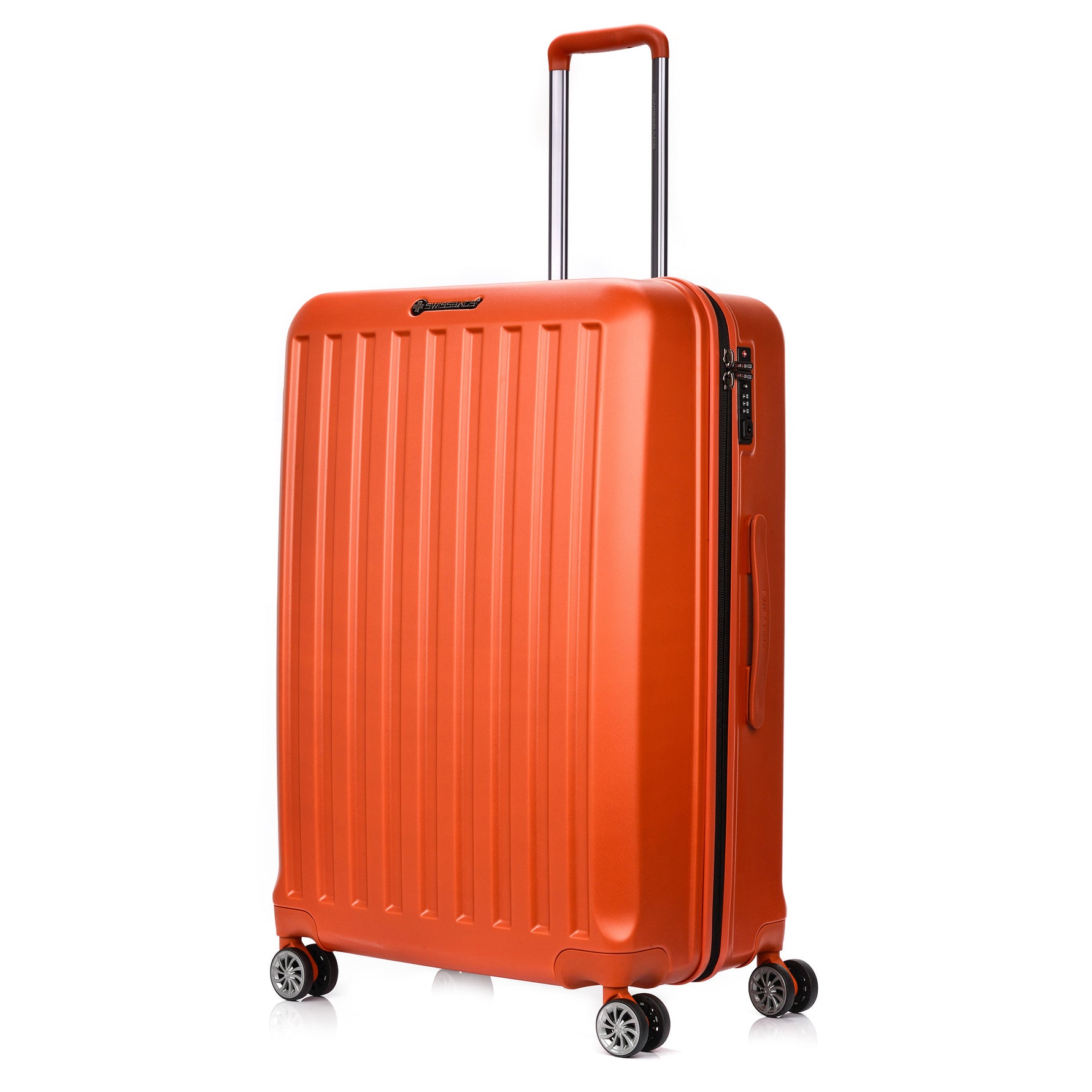 Liels čemodāns SwissBags Cosmos 75cm Tumši oranžs
