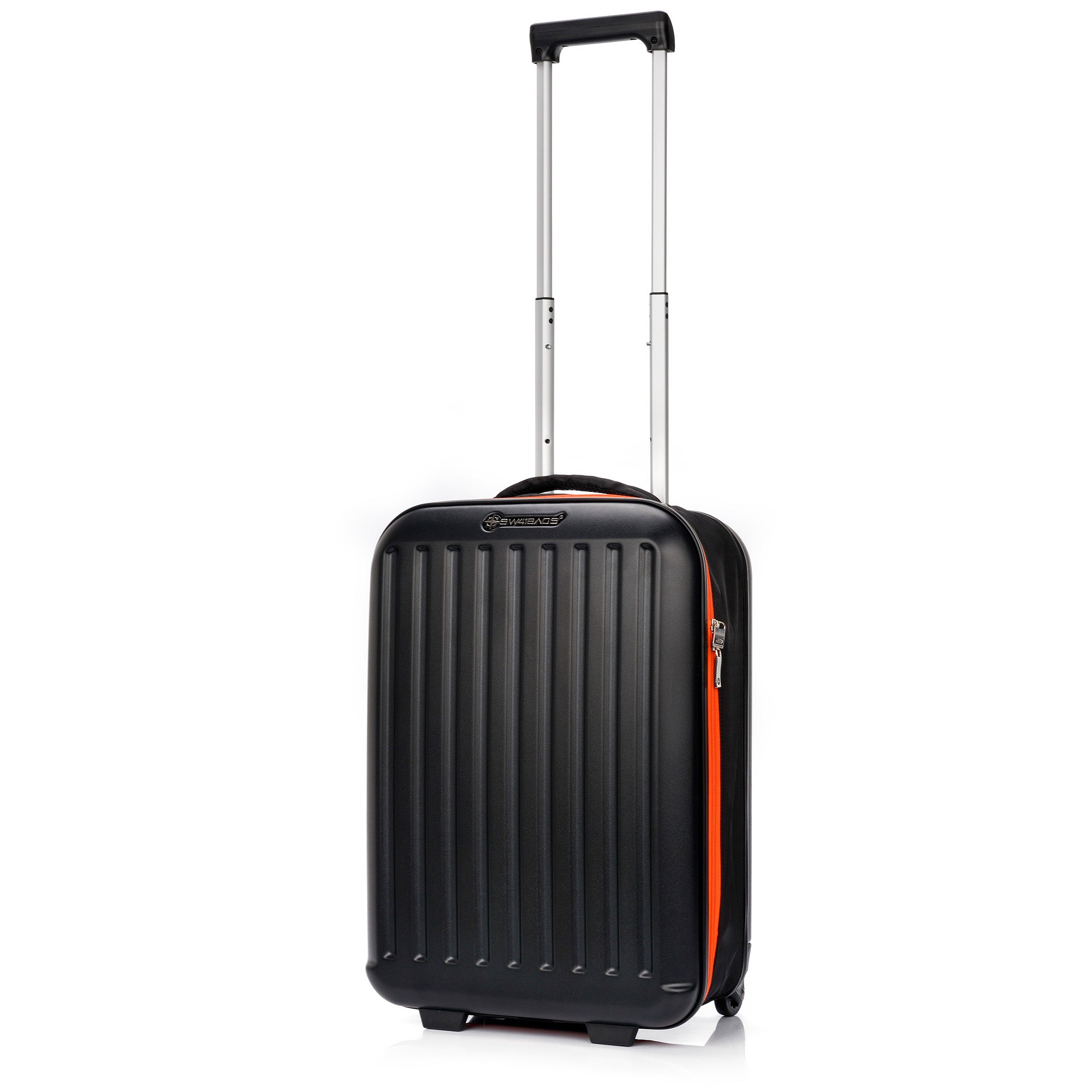 Salokāms kabīnes čemodāns Swissbags 55 cm melns oranžs