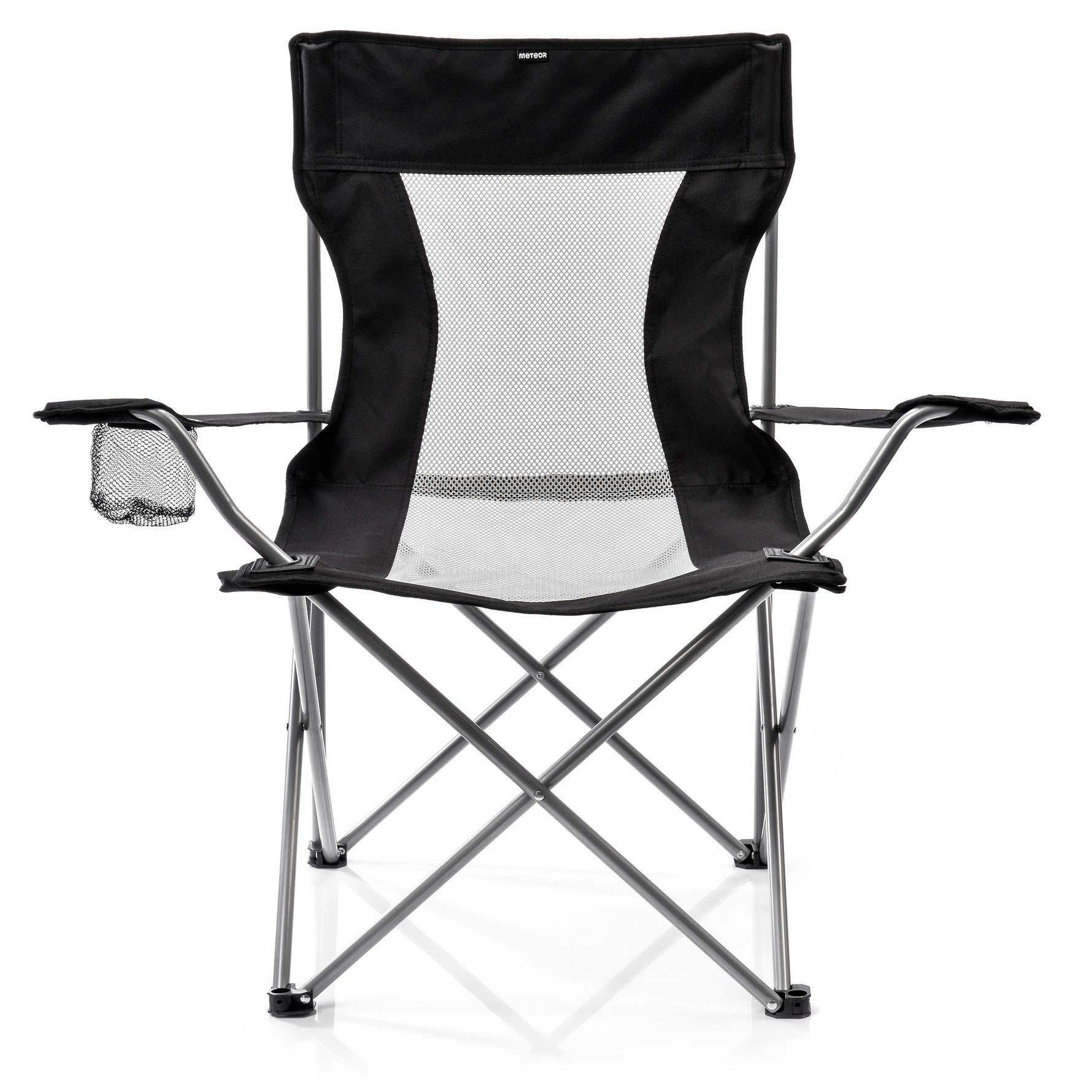 Tūristu krēsls Meteor Tripper folding chair black