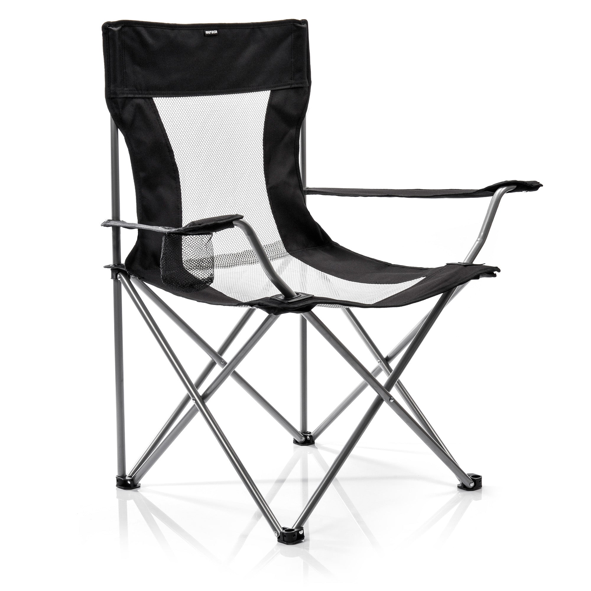 Tūristu krēsls Meteor Tripper folding chair black