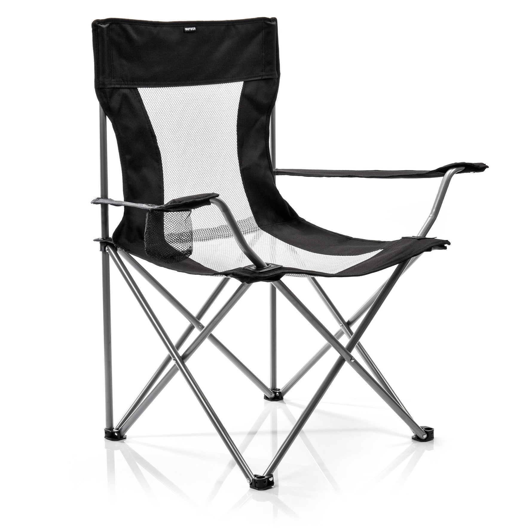 Tūristu krēsls Meteor Tripper folding chair black