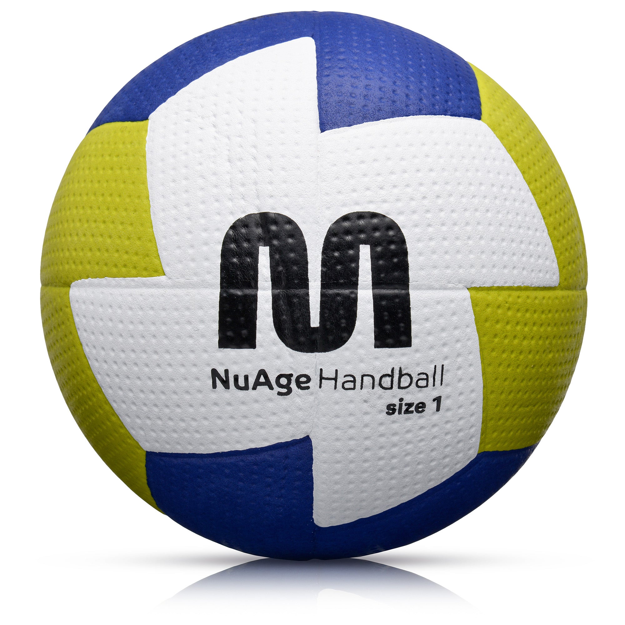 Handbola bumba Meteor Nuage junior 1 white/yellow/dark blue
