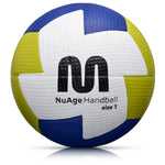 Handbola bumba Meteor Nuage junior 1 white/yellow/dark blue