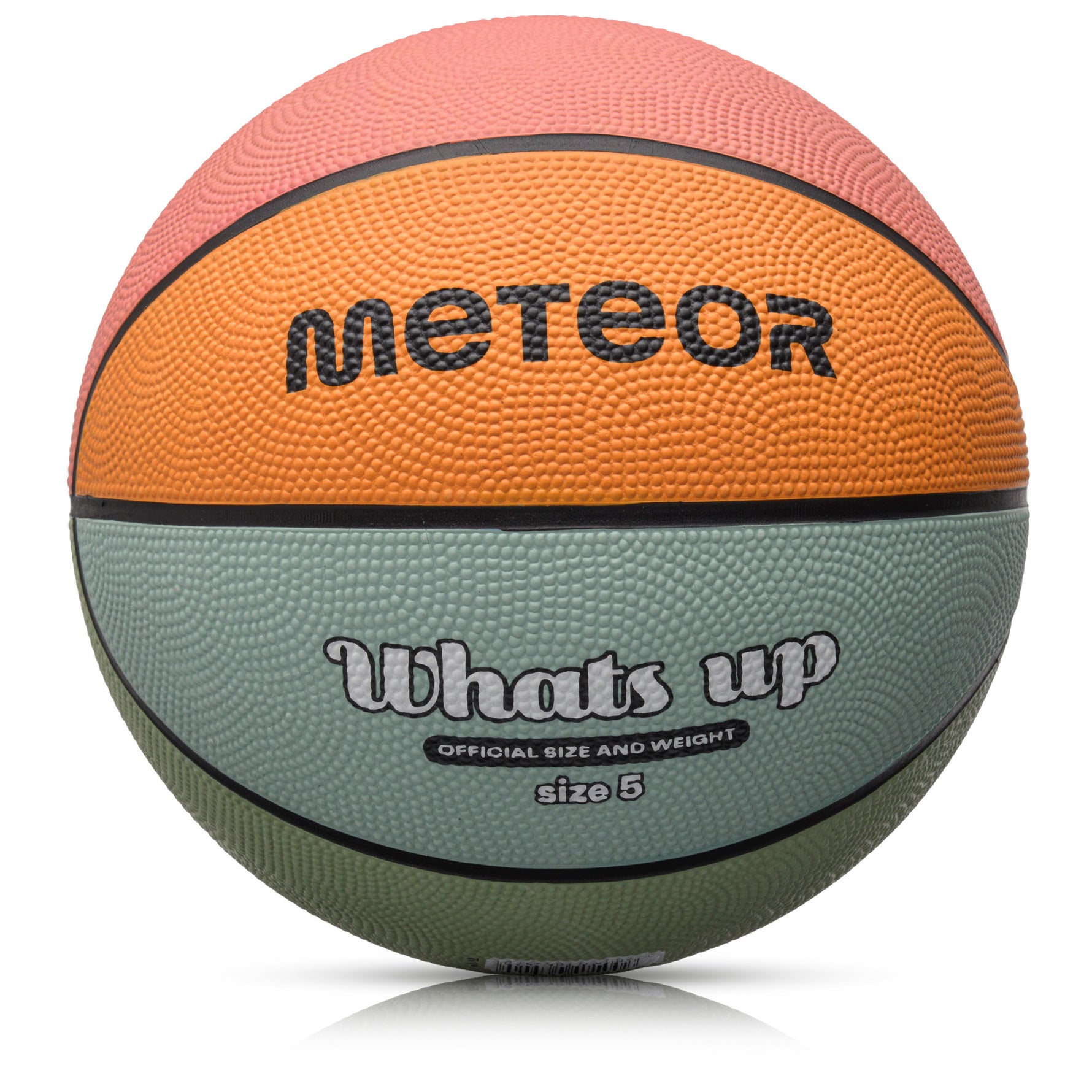 Basketbola bumba Meteor What's up 5 light blue/orange