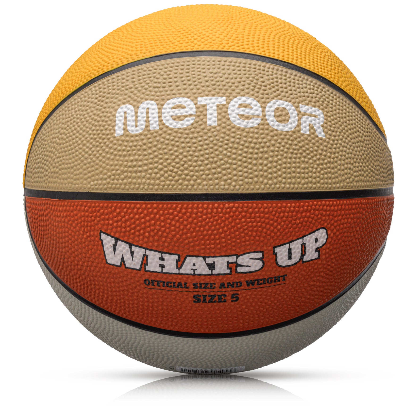 Basketbola bumba Meteor What's up 5 orange/belge