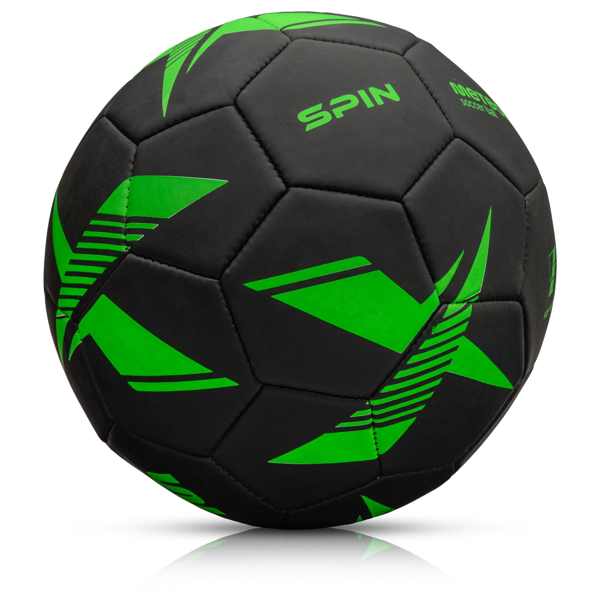 Futbola bumba Meteor Spin Football 5 black/green