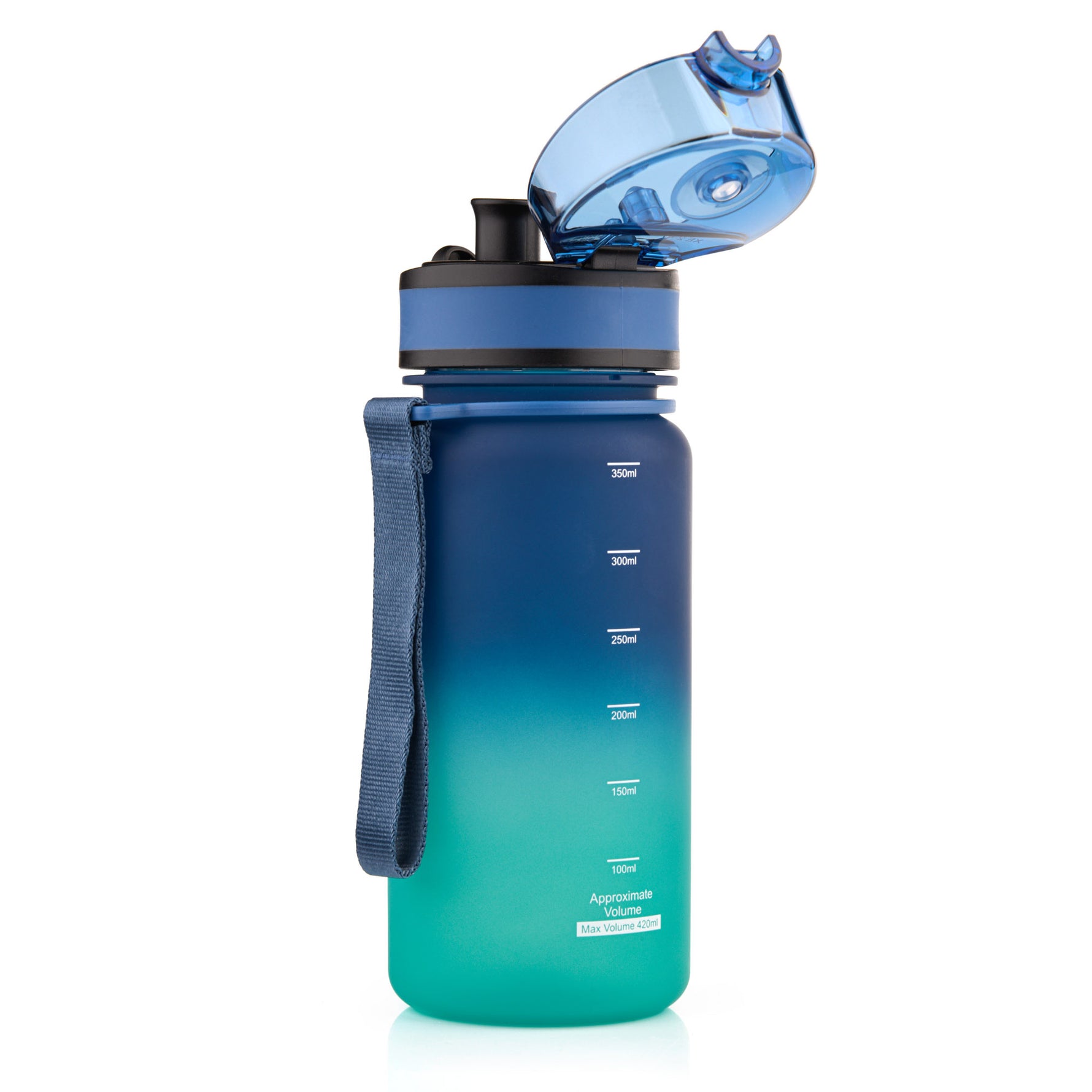 Sporta ūdens pudele Meteor 350 ml zila/tirkīza