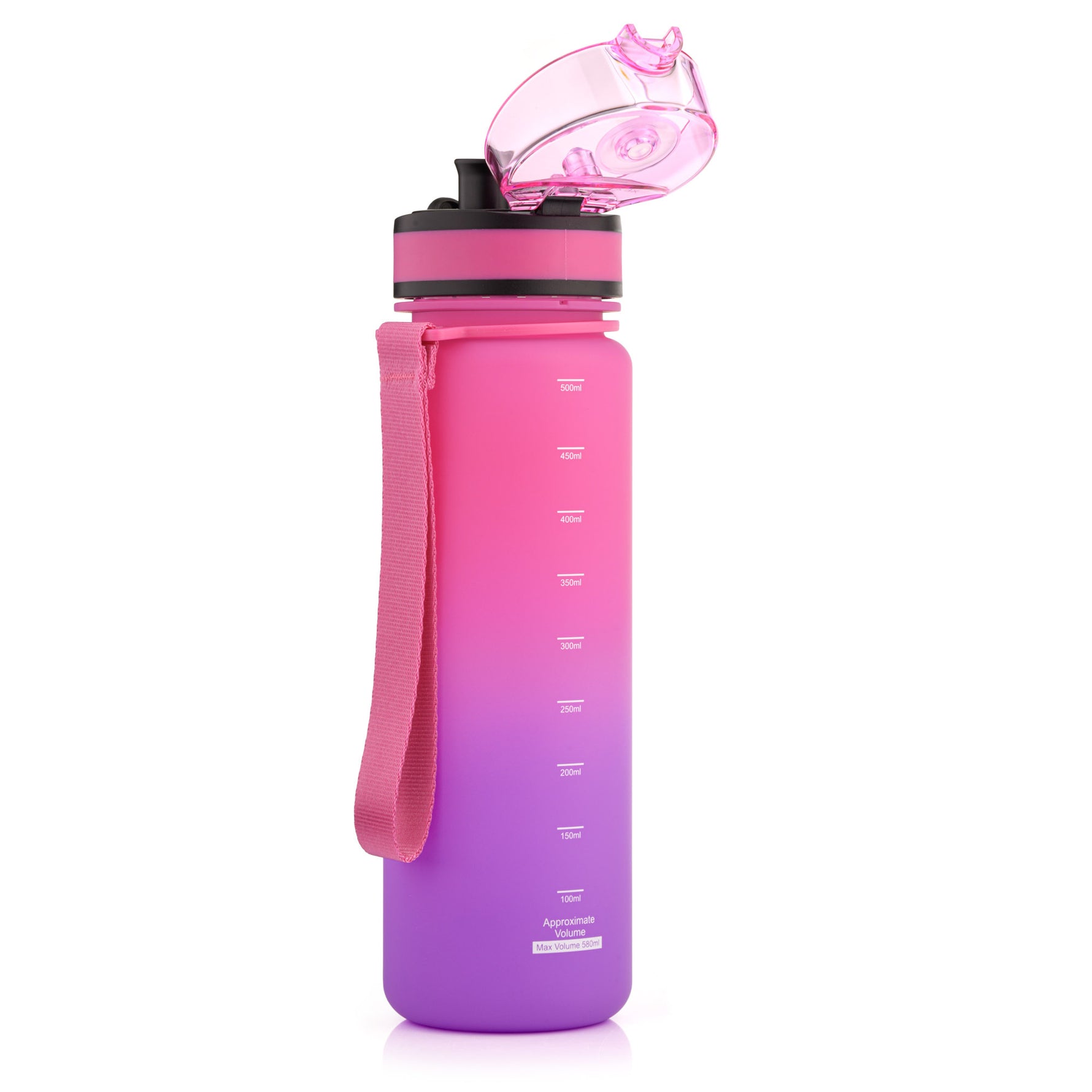 Sporta ūdens pudele Meteor 500 ml rozā/violeta