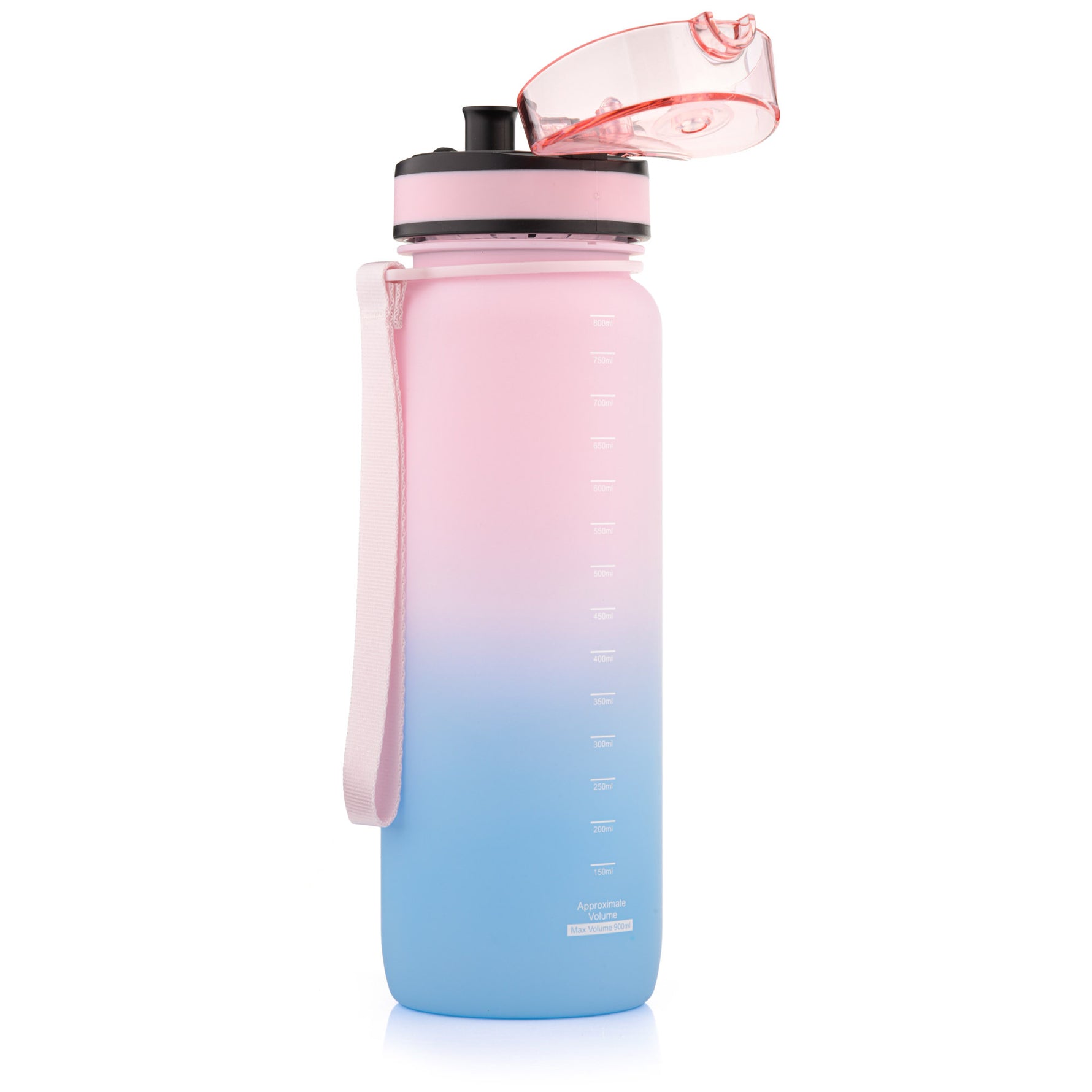 Sporta ūdens pudele Meteor 800 ml zila/rozā