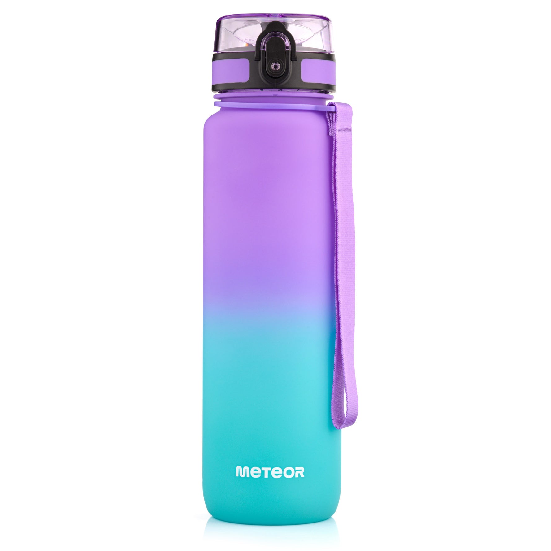 Sporta ūdens pudele Meteor 1000 ml violeta/zila