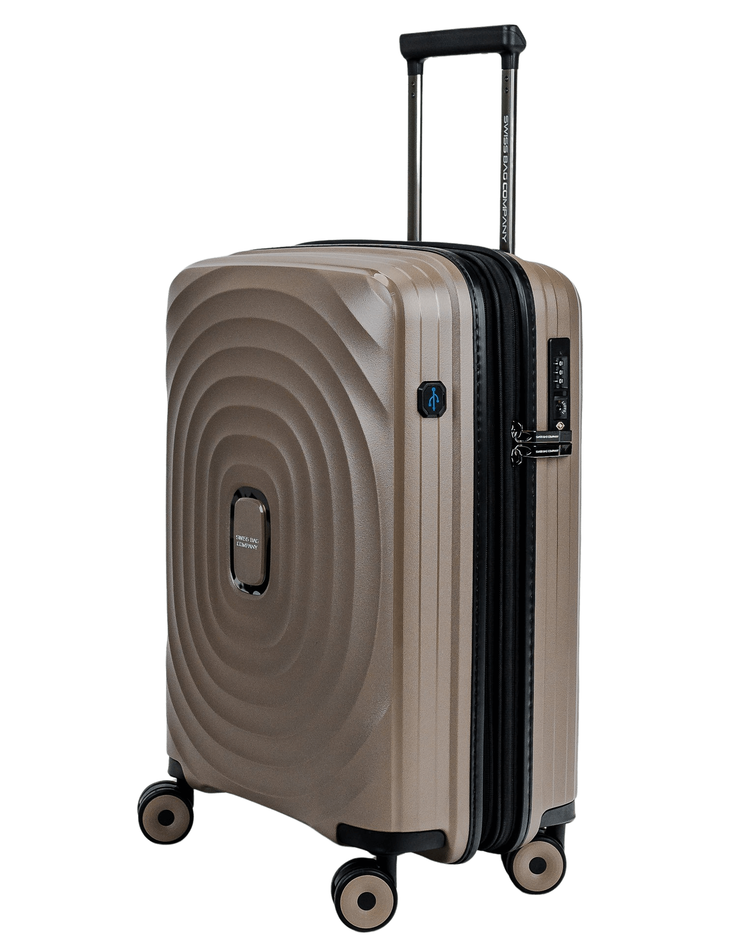 Swissbags Echo rokas bagāžas kaste 55 cm šampanieša krāsā