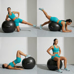 Fitnesa bumba Meteor 75 cm melna