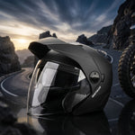 Moto ķivere Meteor Hekato M 57-58 cm melna