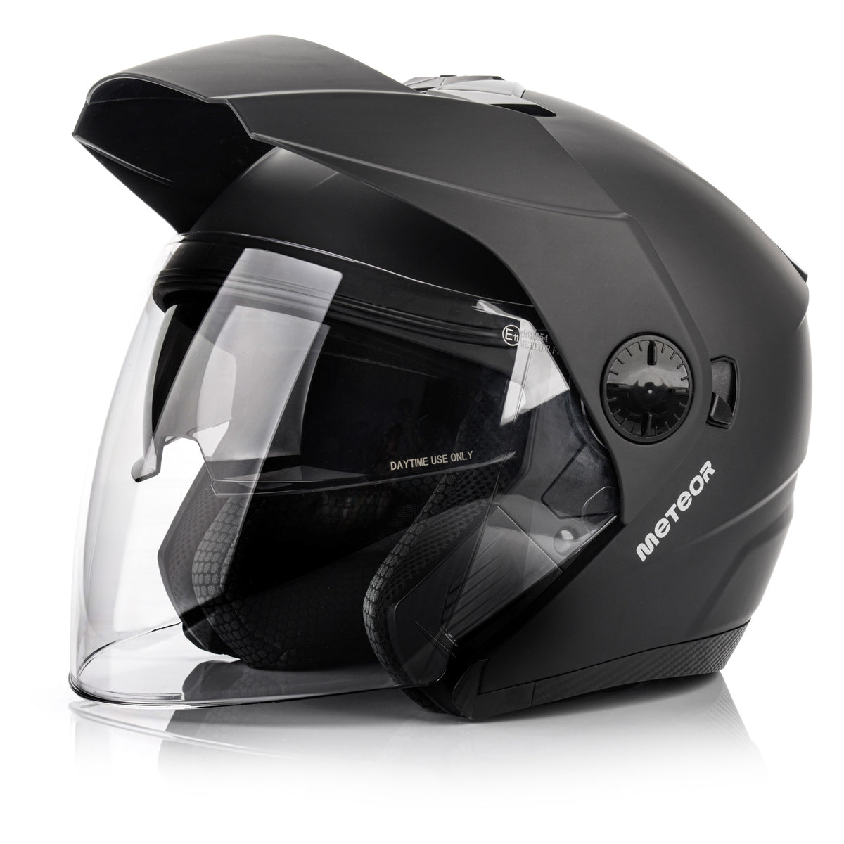 Moto ķivere Meteor Hekato L 59-60 cm melna