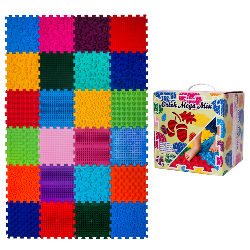 Masāžas ortopēdiskais paklājiņš Ortek "Puzzle Mega Mix" 24 moduļi