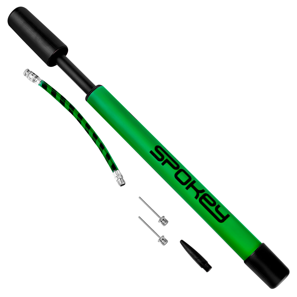 Rokas pumpis Spokey PAMPERO 12 ar šļūteni un 2 uzgaļiem, 30 cm