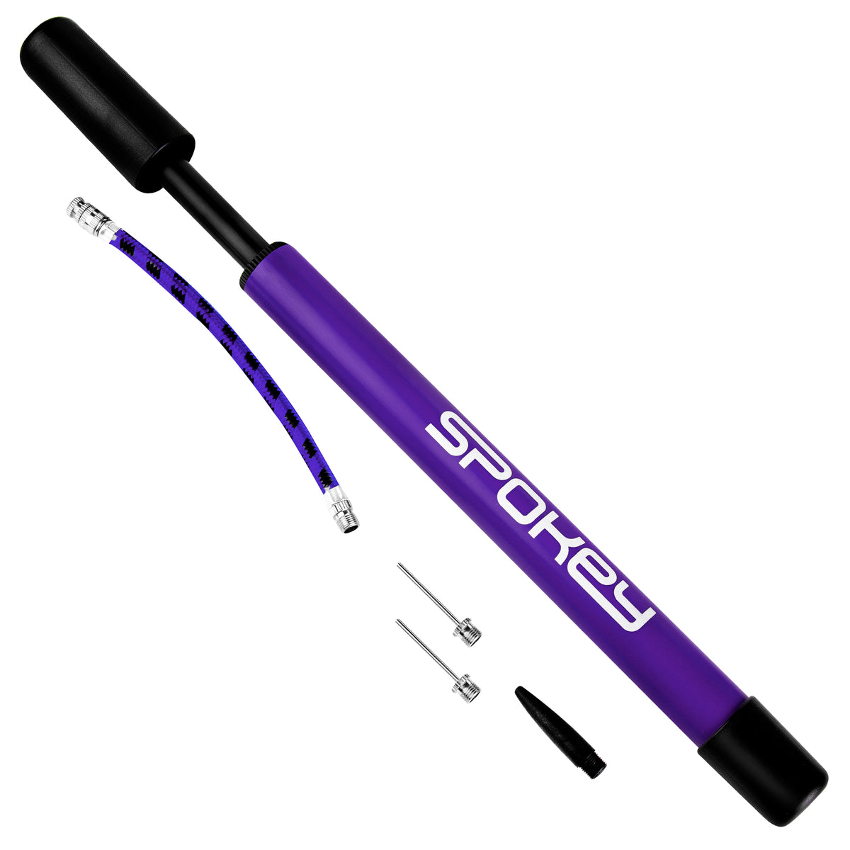 Rokas pumpis Spokey PAMPERO 12 ar šļūteni un 2 uzgaļiem, 30 cm