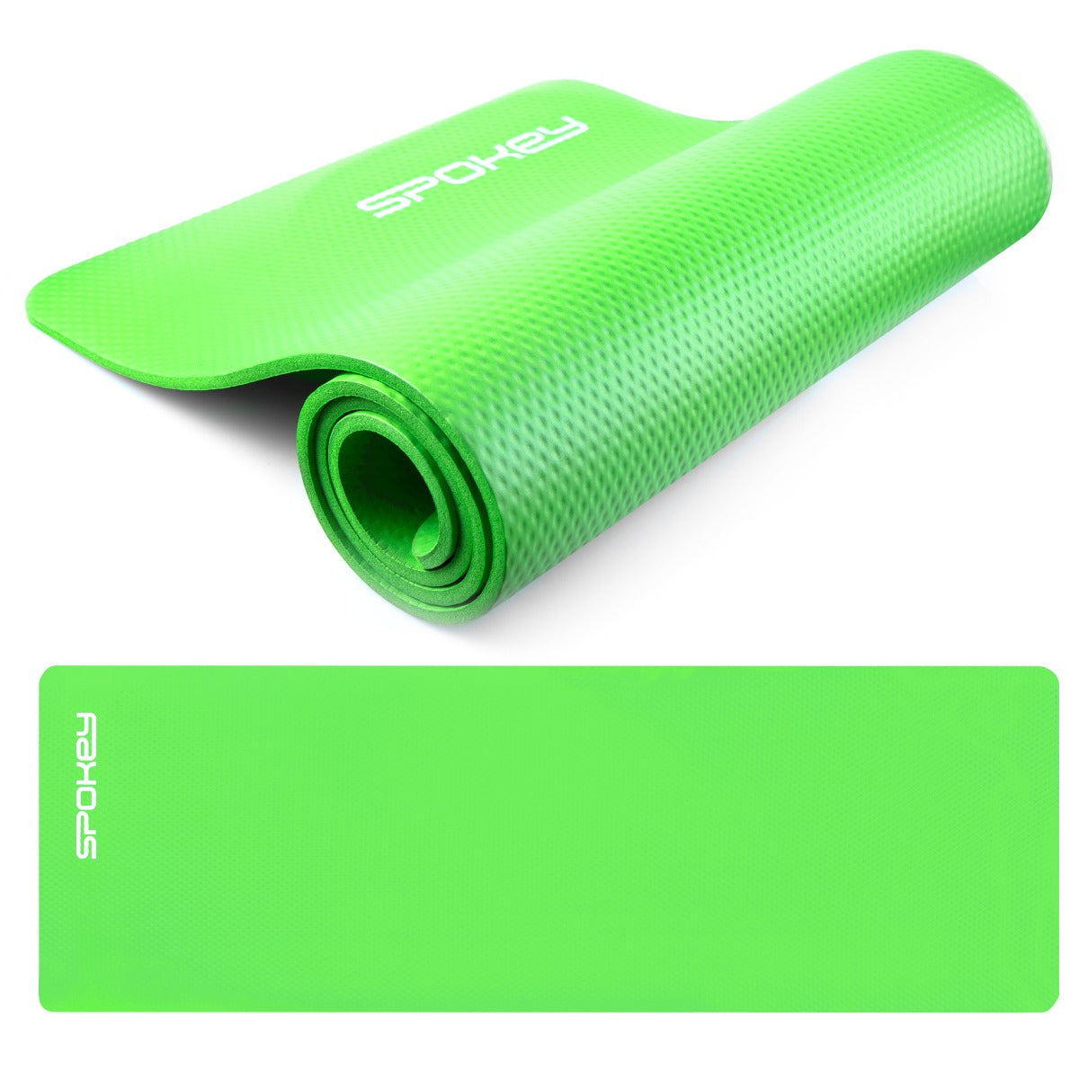 Vingrošanas paklājiņš 180x60 cm green 1 cm Spokey SOFTMAT