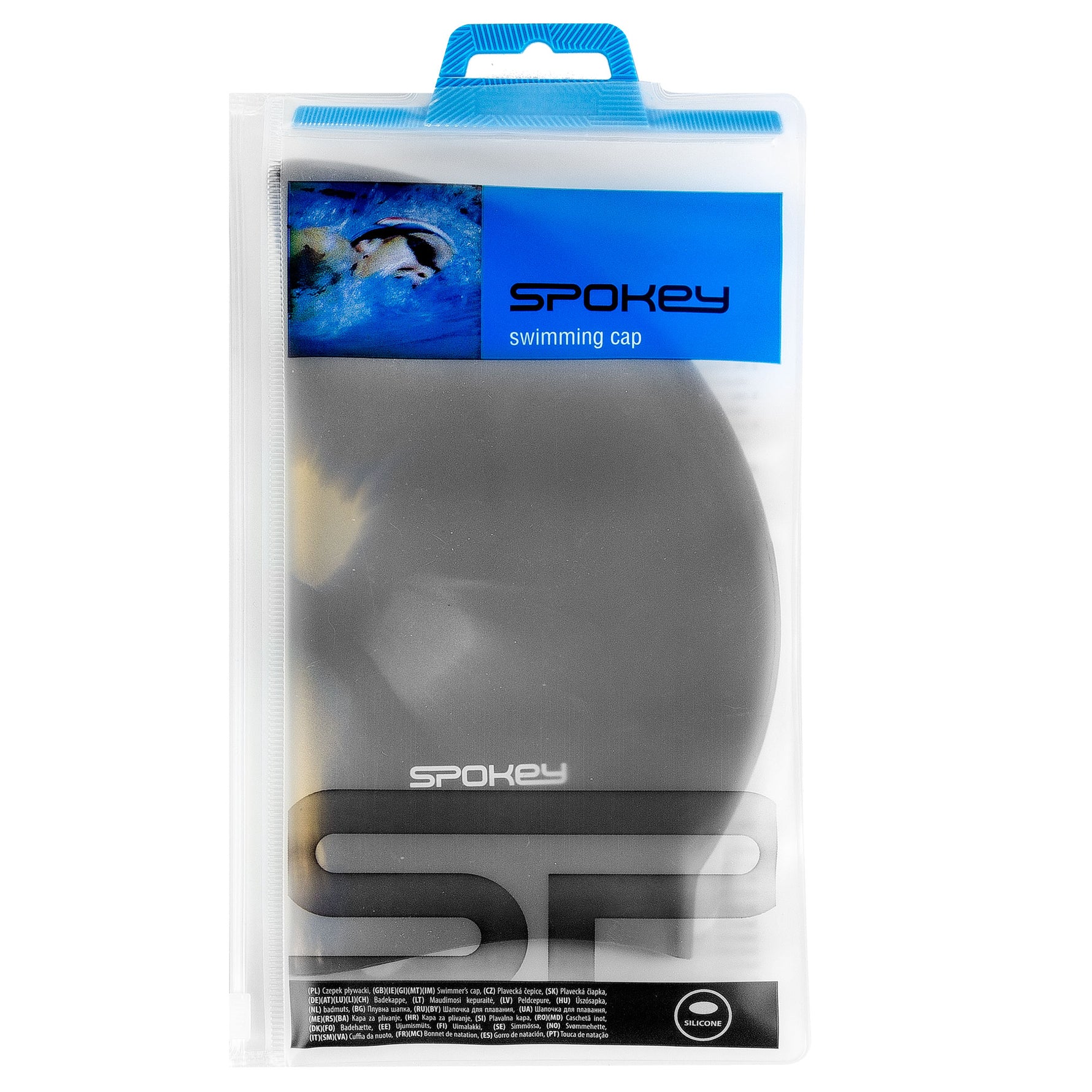 Silicone swimming cap Spokey ABSTRACT