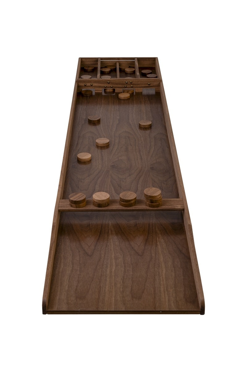 Galda spēle Shuffleboard Engelhart, riekstkoks, 200 x 40,8 x 7,5 cm