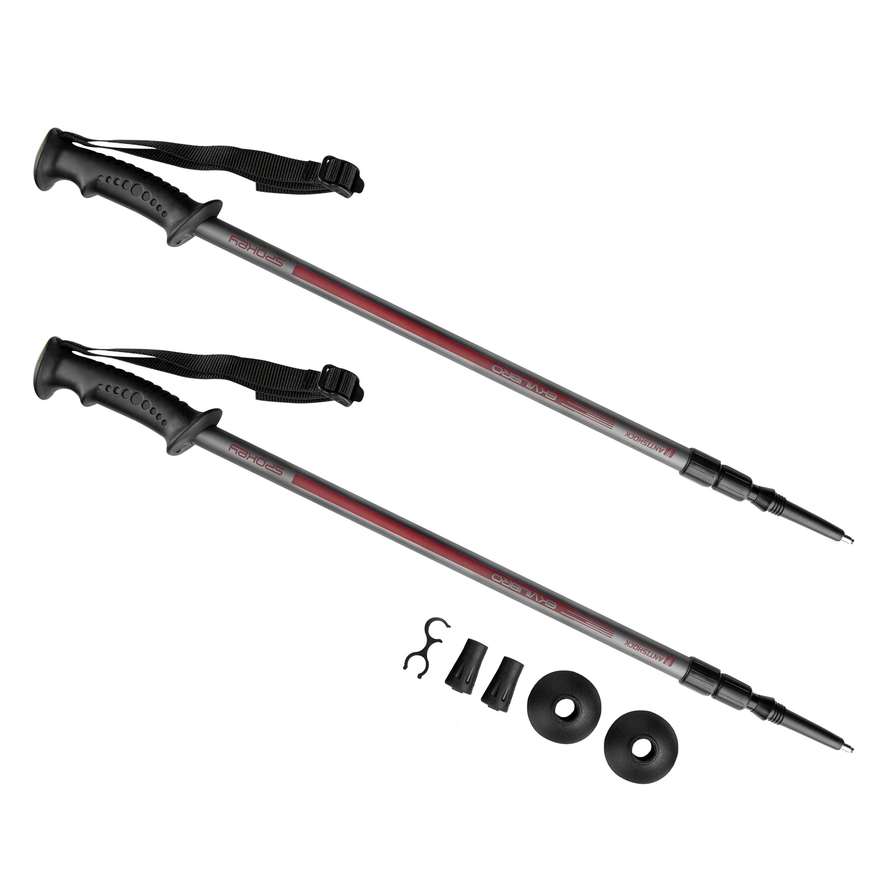 Nūjošanas nūjas 105-135 cm grey Spokey EKVILIBRO