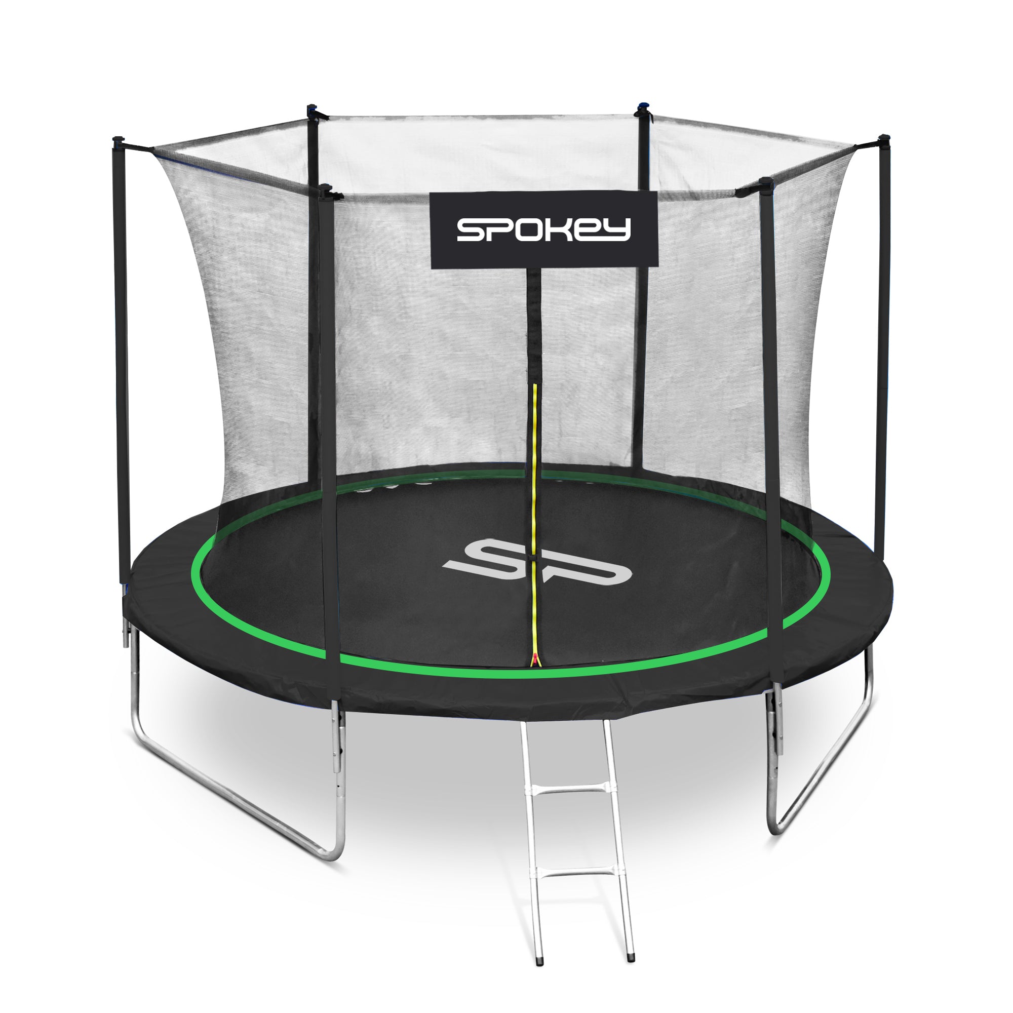 Dārza batuts 244 cm zaļa Spokey JUMPER