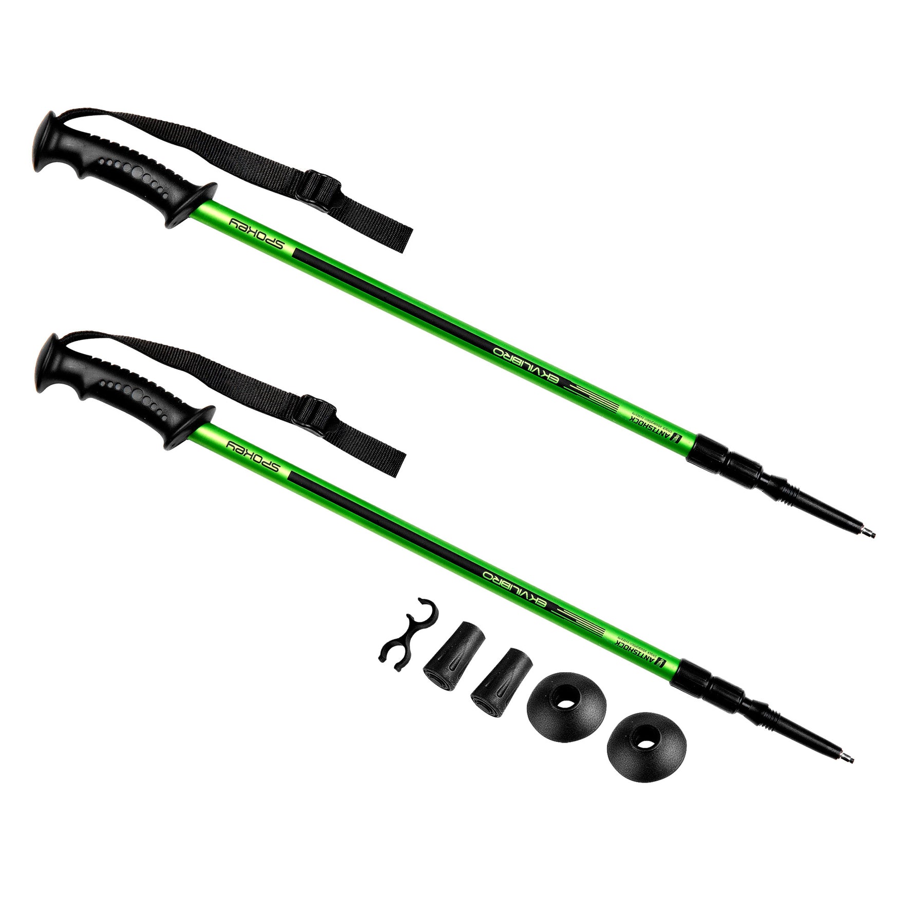 Nūjošanas nūjas 105-135 cm green Spokey EKVILIBRO