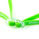 Peldbrilles ar divām zaļām svītrām Spokey SPARKI